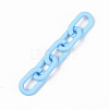 Opaque Spray Painted Acrylic Linking Rings OACR-T024-02-I03-4