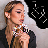 Geometry Charm Drop Earring DIY Making Kit DIY-UN0003-01-6