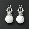 Natural Howlite  Pendants G-C114-04P-17-4