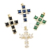 Brass Pave Cubic Zirconia Pendants CU-CBAE7DF-11G-C-1