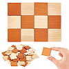 48Pcs Mini Wood Floor FIND-WH0420-154-1