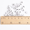 Acrylic Horizontal Hole Letter Beads PL37C9308-Y-3