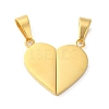 Ion Plating(IP) 304 Stainless Steel Split Pendants STAS-E195-03G-1