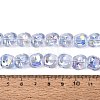 Electroplate Transparent Glass Beads Strands EGLA-N057-02A-01-4