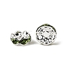 Brass Grade A Rhinestone Spacer Beads RSB028NF-10-2
