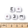 Letter Acrylic European Large Hole Beads X-OPDL-R050-10mm-E-4