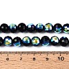 Electroplate Opaque Glass Beads Strands EGLA-N024-01A-A02-4
