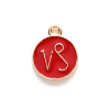 Alloy Enamel Pendants X-ENAM-S124-01B-07E-2