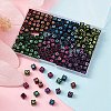 210Pcs 6 Colors Opaque White Acrylic European Beads MACR-YW0002-75B-5