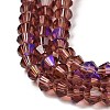 Transparent Electroplate Glass Beads Strands EGLA-A039-T4mm-L05-3