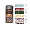 6 Rolls Christmas Paper Decorative Paper Tapes Set STIC-H002-09E-1