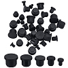 40Pcs 5 Style Silicone Hole Plugs AJEW-GF0008-05A-1