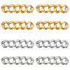 8Pcs 2 Colors Alloy Curb Chain Shoe Decorations FIND-HY0003-97-1