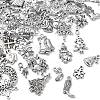 74Pcs 73 Style Tibetan Style Alloy Pendants FIND-YW0003-37-2