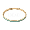 304 Stainless Steel Enamel Hinged Cuff Bangles for Women SA-CBAC920-15G-01G-4