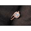 Square Real Rose Gold Plated Brass Rings RJEW-AA00198-6#-RG-2