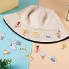 22Pcs 11 Style Summer Theme Food Computerized Embroidery Cloth Self Adhesive Patches DIY-BT0001-56-8
