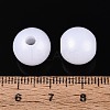 Rubberized Style Rainbow Opaque Acrylic Beads MACR-T010-12mm-08-01-4