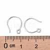 Rhodium Plated Sterling Silver Earring Hooks X-STER-N0001-028-3