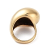 Teardrop Ion Plating(IP) 304 Stainless Steel Rings for Women RJEW-K270-01A-G-3