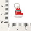Christmas Themes Alloy Enamel Pendants FIND-I063-01J-3