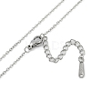 Halloween Series 202 Stainless Steel Cable Chain Pumpkin Pendant Necklaces LS-NJEW-S005-01P-B-3