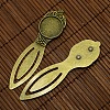 18mm Clear Domed Glass Cabochon Cover for Antique Bronze DIY Alloy Portrait Bookmark Making DIY-X0117-AB-FF-4