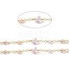 Butterfly & Round Glass Beaded Chains CHS-P016-38G-01-2
