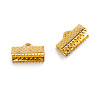 Iron Ribbon Crimp Ends E005Y-G-2