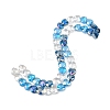 Electroplate Transparent Glass Beads Strands GL-CBADAFE-01E-2