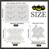  3Pcs 3 Styles DIY Bat Pendants Silhouette Silicone Molds DIY-TA0005-27-3