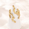 304 Stainless Steel Cuff Open Rings for Women RJEW-H255-01G-08-1