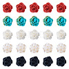 40Pcs 5 Colors 1-Hole Plastic Buttons FIND-TA0008-23-1