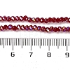 Baking Electroplate Glass Beads Strands DGLA-A039-J2MM-B19-4