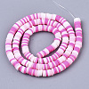 Handmade Polymer Clay Bead Strands CLAY-S094-4mm-A06-2