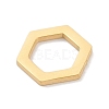 Golden Plated 304 Stainless Steel Charms STAS-K286-03D-G-2
