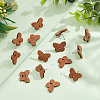 DICOSMETIC 20 Pairs Walnut Wood Stud Earring Findings WOOD-DC0001-02-5