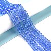 Electroplate Glass Beads Strands EGLA-A034-T8mm-L04-4