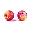 Transparent Crackle Acrylic Beads CACR-N002-09A-4
