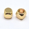 Brass Cube Beads KK-M085-A-07G-NR-2