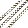 Brass Twisted Chains X-CHC-Q001-5x4mm-AB-2