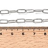 4MM 304 Stainless Steel Textured Paperclip Chain Necklaces for Man and Women SA-CBAB767-10P-5