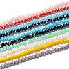 Electroplate Glass Beads Strands EGLA-X0007-01E-4mm-1