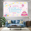 Polyester Hanging Banner Sign AJEW-WH0190-018-5