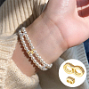 15Pcs 2 Style Brass Micro Pave Cubic Zirconia Multi-Strand Links KK-WR0001-16-7