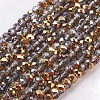 Electroplate Glass Faceted Rondelle Beads Strands LS-EGLA-D020-3x2mm-14-1
