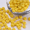 Baking Paint Glass Seed Beads SEED-Q025-4mm-M06-1
