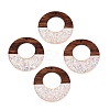 Epoxy Resin & Walnut Wood Pendants RESI-T057-09D-1