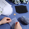 20Pcs 2 Colors Square Plastic Mesh Canvas Sheets DIY-GF0009-67-3