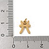 304 Stainless Steel Charms STAS-R001-04G-12-3